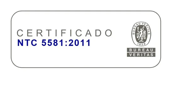 Certificado NTC 5581:2011