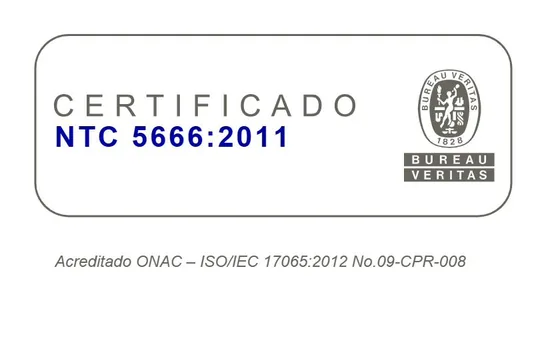 Certificado NTC 5666:2011